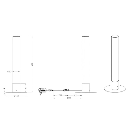 Lampada da tavolo elegante led rgbw dimmerabile con telecomando