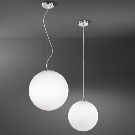 Perenz grape lampadario a sospensione moderno sfera vetro bianco