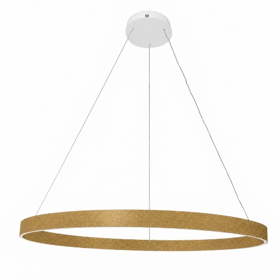 Lampadario moderno grande anello 120 cm oro led 116w cct 3000k 4000k dimmerabile per soggiorno