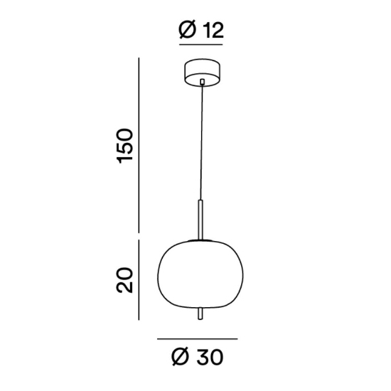 Perenz cirro lampada a sospensione led 18w 3000k per cucina vetro bianco dettagli oro