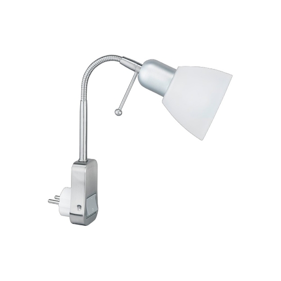 Applique per comodino camera da letto orientabile con presa