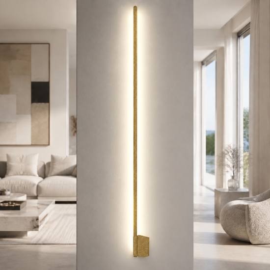 Applique oro opaco led 28w cct 3000k 4500k 6500k lampada da parete moderna