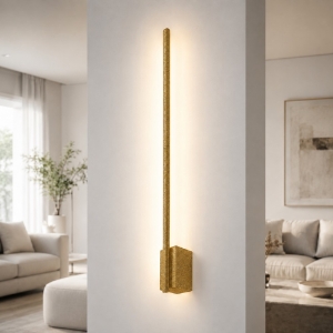Applique moderna bacchetta oro opaco led 12w cct 3000k 4500k 6500k