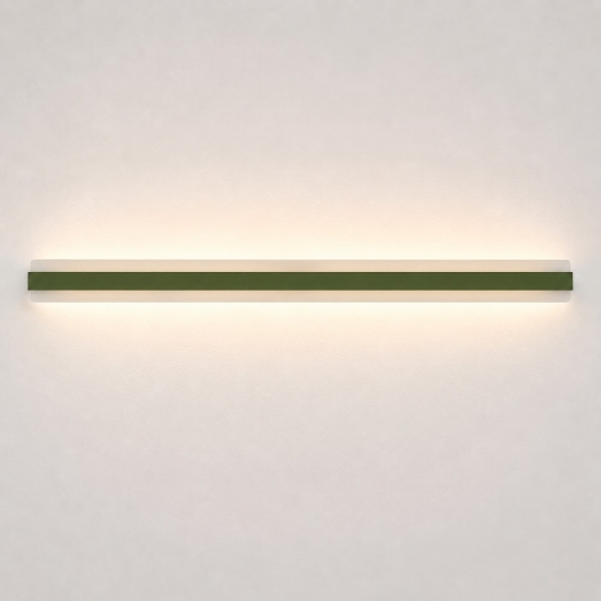 Applique led 69w cct 3000k 4000k 106cm da parete moderna verde oliva