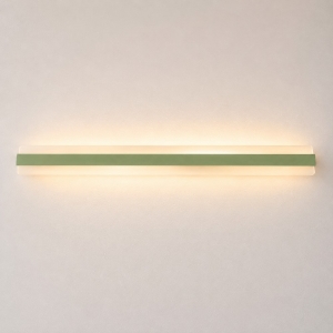 Applique led 69w cct 3000k 4000k moderna da parete verde salvia 106cm