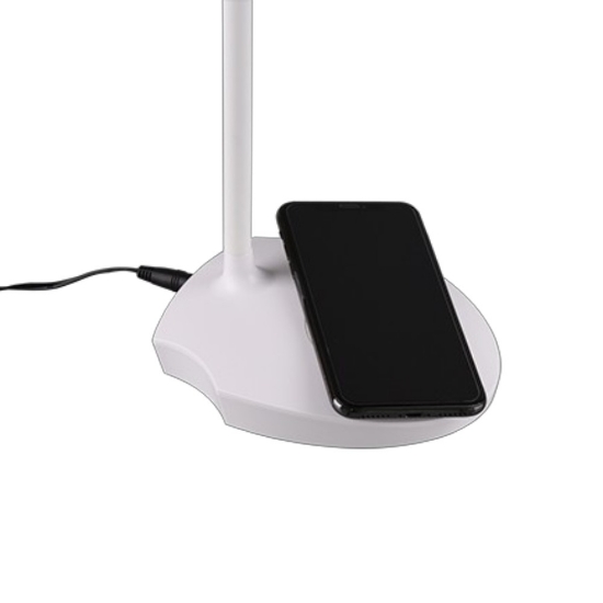 Lampada da scrivania led 4w 3000k bianca con ricarica induzione
