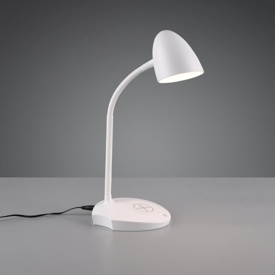 Lampada da scrivania led 4w 3000k bianca con ricarica induzione