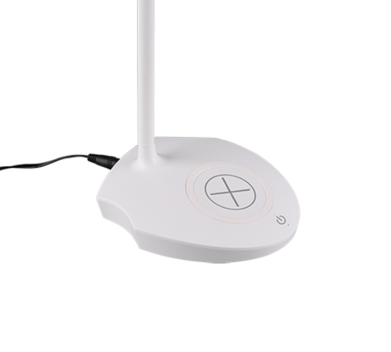 Lampada da scrivania led 4w 3000k bianca con ricarica induzione