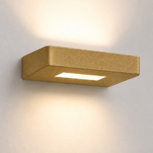 Applique led 20w cct 3000k 4000k moderna oro opaco biemissione per interni