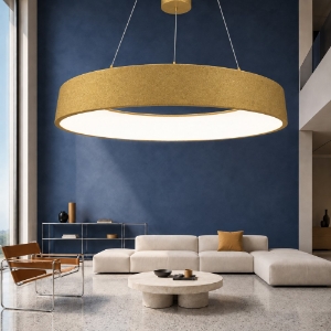 Lampadario 80 cm moderno oro anello led 96w cct 3000k 4000k per soggiorno