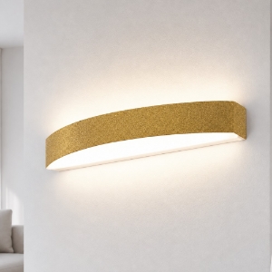 Applique da parete moderna led 20w cct 3000k 4000k oro opaco