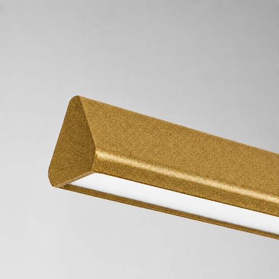Lampadario a sospensione moderno oro opaco led 40w cct 3000k 6000k con telecomando