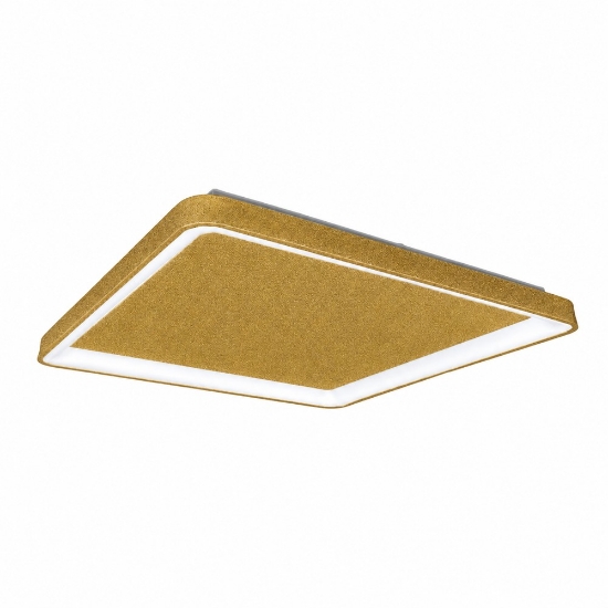 Plafoniera 35cm moderna quadrata oro opaco led 40w cct 3000k 4000k per ingresso