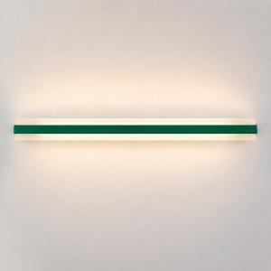 Applique da parete moderna verde bosco led 69w cct 3000k 4000k 106cm