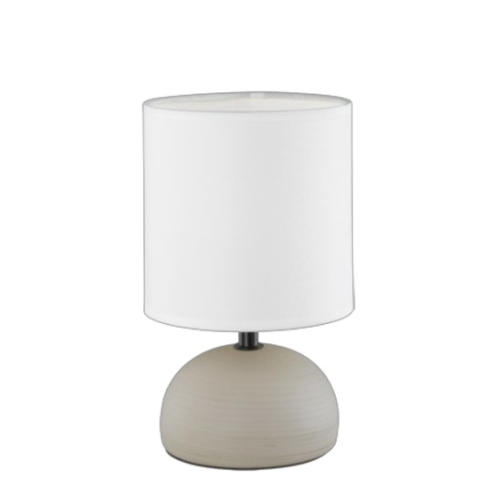 Lampada da tavolo per soggiorno  semisferica cappuccino