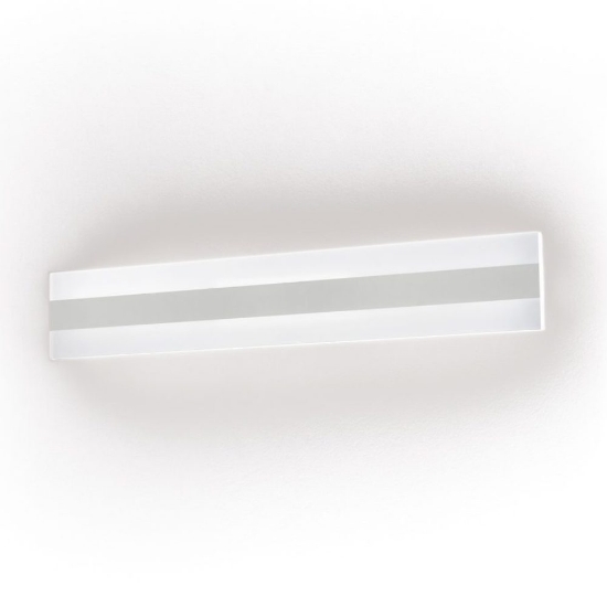 Perenz bend applique da parete moderna rettangolare bianca led 30w 4000k