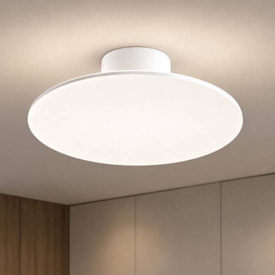 Plafoniera led 15w cct 3000k 6000k dimmerabile per cucina moderna disco bianco dimmerabile