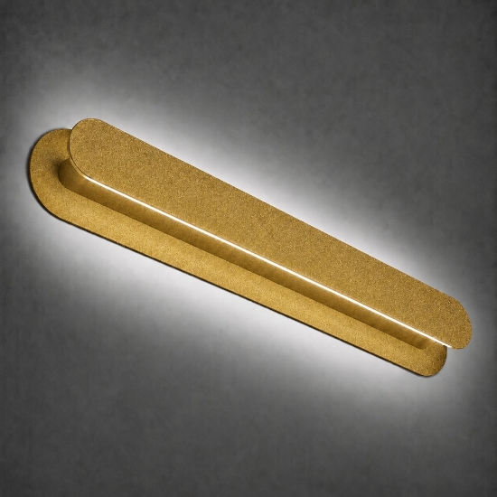 Applique da parete oro opaco led 28w cct 3000k 4000k dimmerabile