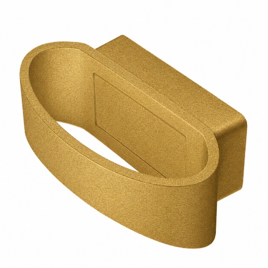 Applique da esterno moderna oro opaco led 12w 3000k ip65