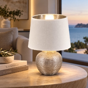 Lampada da tavolo per soggiorno argento
