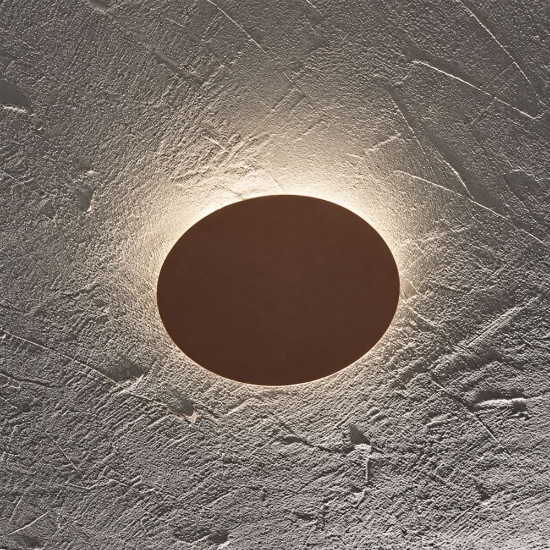 Perenz nebula plafoniera da soffitto rotonda marrone led 28w cct 3000k 4000k 6000k dimmerabile