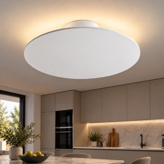 Perenz plafoniera nebula per cucina moderna bianca led 38w cct 3000k 4000k 6000k