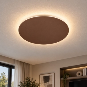 Perenz plafoniera nebula marrone rotonda da cucina led 38w cct 3000k 6000k dimmerabile