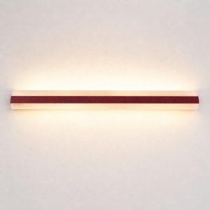 Applique led 69w cct 3000k 4000k 106cm da parete moderna bordeaux