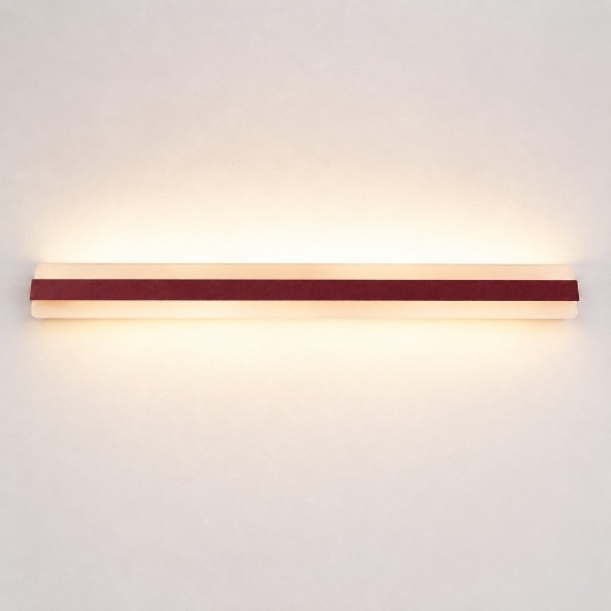 Applique led 69w cct 3000k 4000k 106cm da parete moderna bordeaux