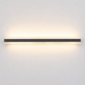 Applique grande moderna antracite da parete led 69w cct 3000k 4000k