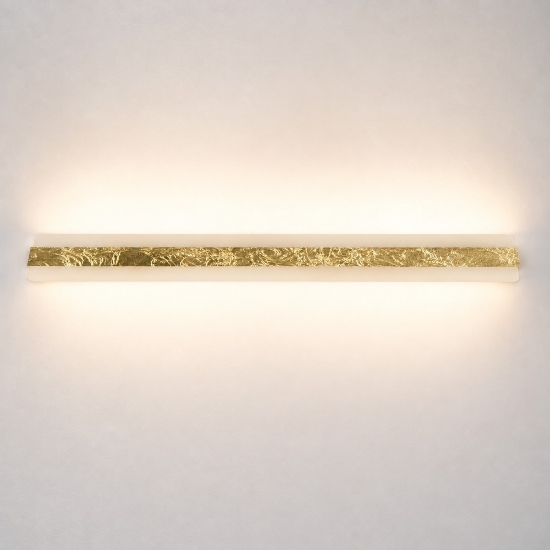 Applique led 69w cct 3000k 4000k grande moderna da parete foglia oro
