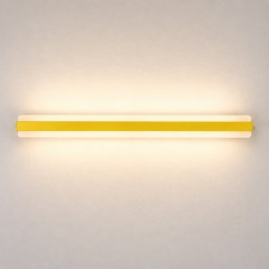 Applique da parete moderna grande giallo girasole led 69w cct 3000k 4000k