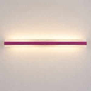 Applique grande led 69w cct 3000k 4000k moderna da parete magenta 106cm