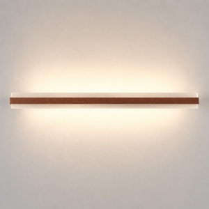 Applique led 69w cct 3000k 4000k moderna da parete rame opaco 106cm