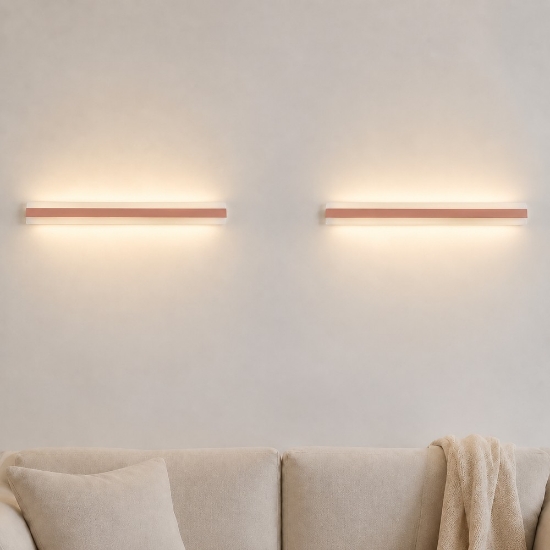 Applique da parete moderna pesca led 69w cct 3000k 4000k 106cm