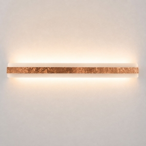 Applique led 69w cct 3000k 4000k 106cm da parete moderna foglia rame