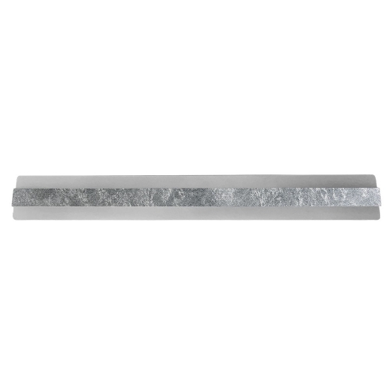 Applique grande da parete foglia argento led 69w cct 3000k 4000k