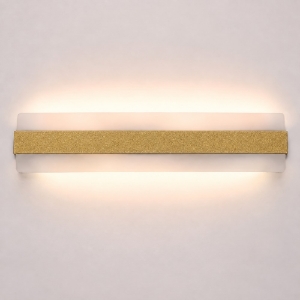Applique da parete led 56w cct 3000k 4000k moderna oro opaco
