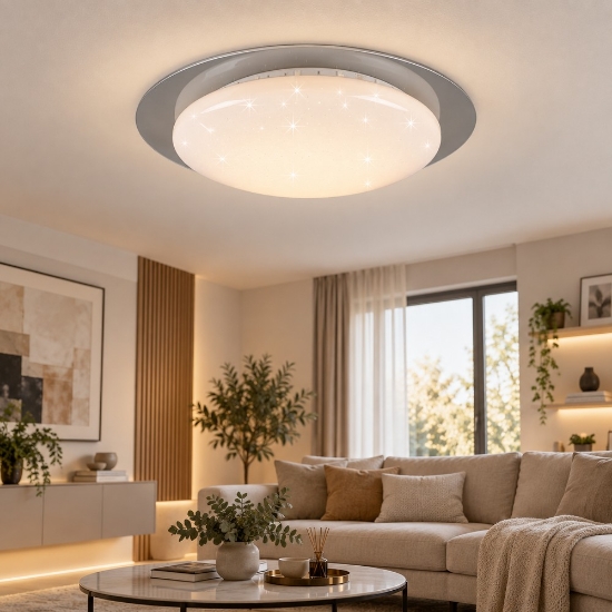 Plafoniera led 13w cct 2700k 5500k bianca con telecomando