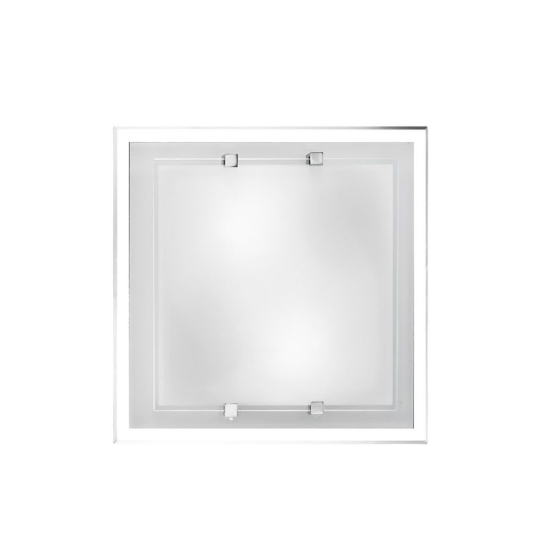 Perenz applique frame quadrata vetro bianco lucido 30cm