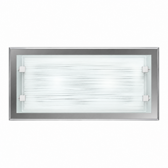 Perenz frame applique rettangolare moderna da parete bianco striato