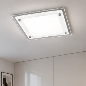 Perenz plain plafoniera led 20w cct 3000k 4000k per cucina moderna quadrata bianco
