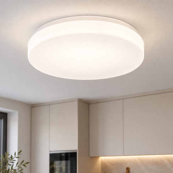 Perenz pastille plafoniera led 24w cct 3000k 4000k bianca per cucina dimmerabile