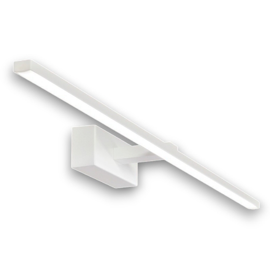 Applique per specchio da bagno led 16w 3000k moderna bianca 67cm