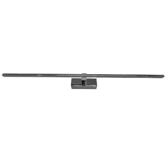 Applique squadrato led 20w 3000k per specchio da bagno cromata 83cm