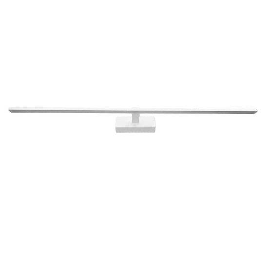 Applique squadrato per specchio da bagno led 20w 3000k bianca 83cm