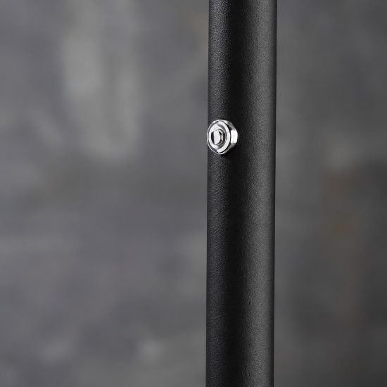 Piantana moderna nera led 25w 3000k dimmerabile luce biemissione per ufficio