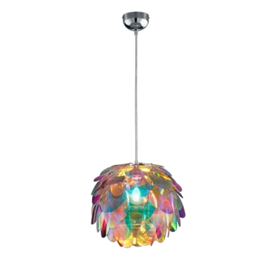 Lampada a sospensione pigna multicolor per cameretta