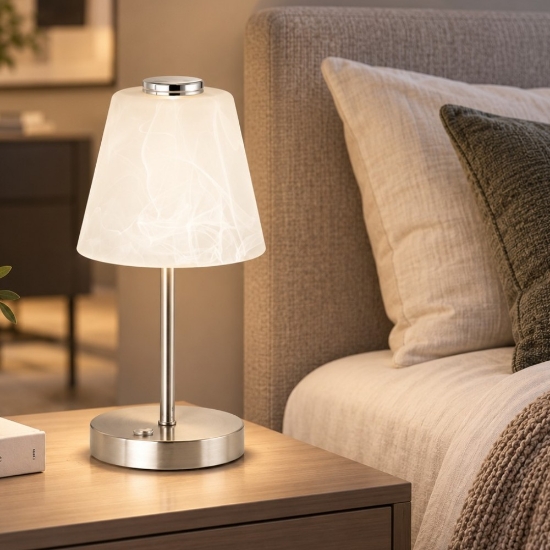 Abat-jour da comodino camera da letto led 2.5w 3000k dimmerabile