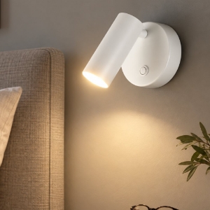 Perenz canor applique nera da comodino orientabile led 4,5w 3000k
